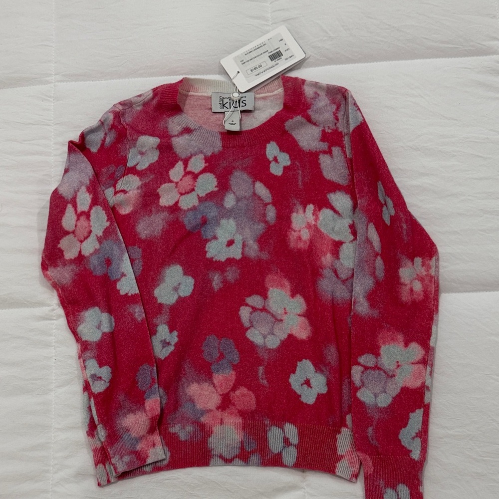 Brand new Autumn Cashmere Cotton Floral Sweater